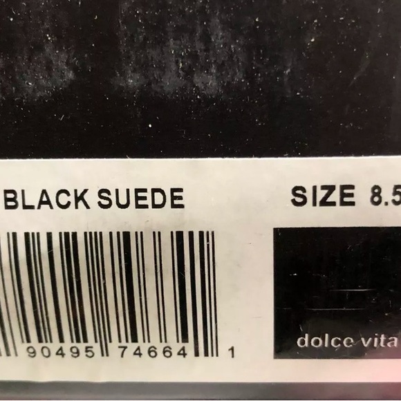 Dolce Vita Walker Womens Sneaker Black Suede 8.5M - Picture 6 of 6